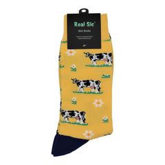 Cute Cotton Funny Animal Socks - Cow - For Men and Women - Wear and Wander