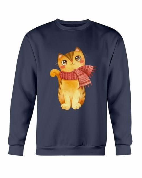 Cute Winter Cats Christmas Sweatshirt - Wear and Wander