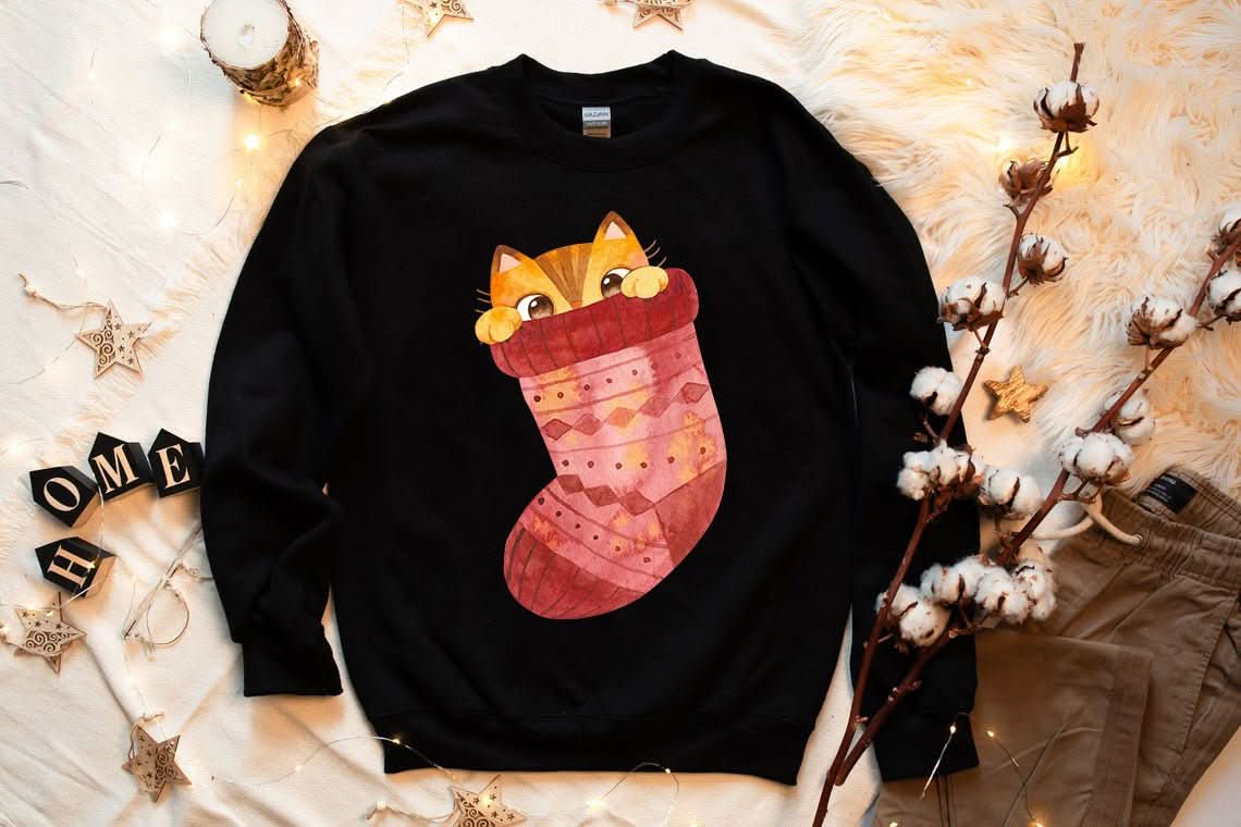 Cute Winter Cats Sweatshirt - Wear and Wander