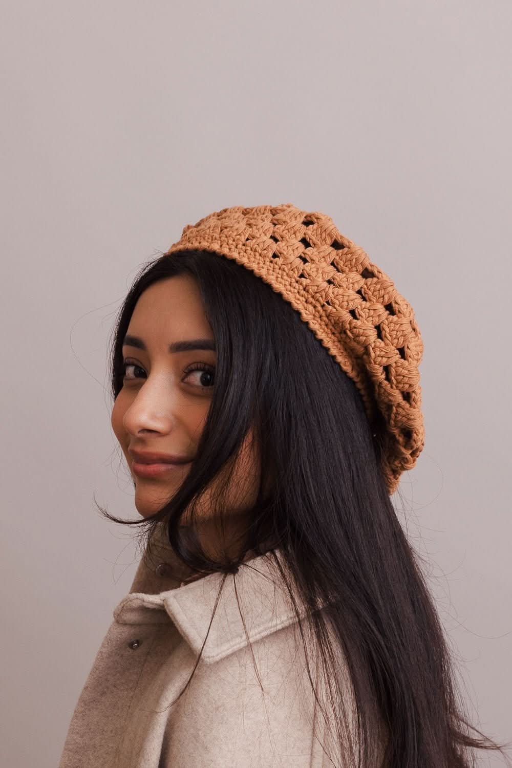 Darling Crochet Knitted Beret - Wear and Wander