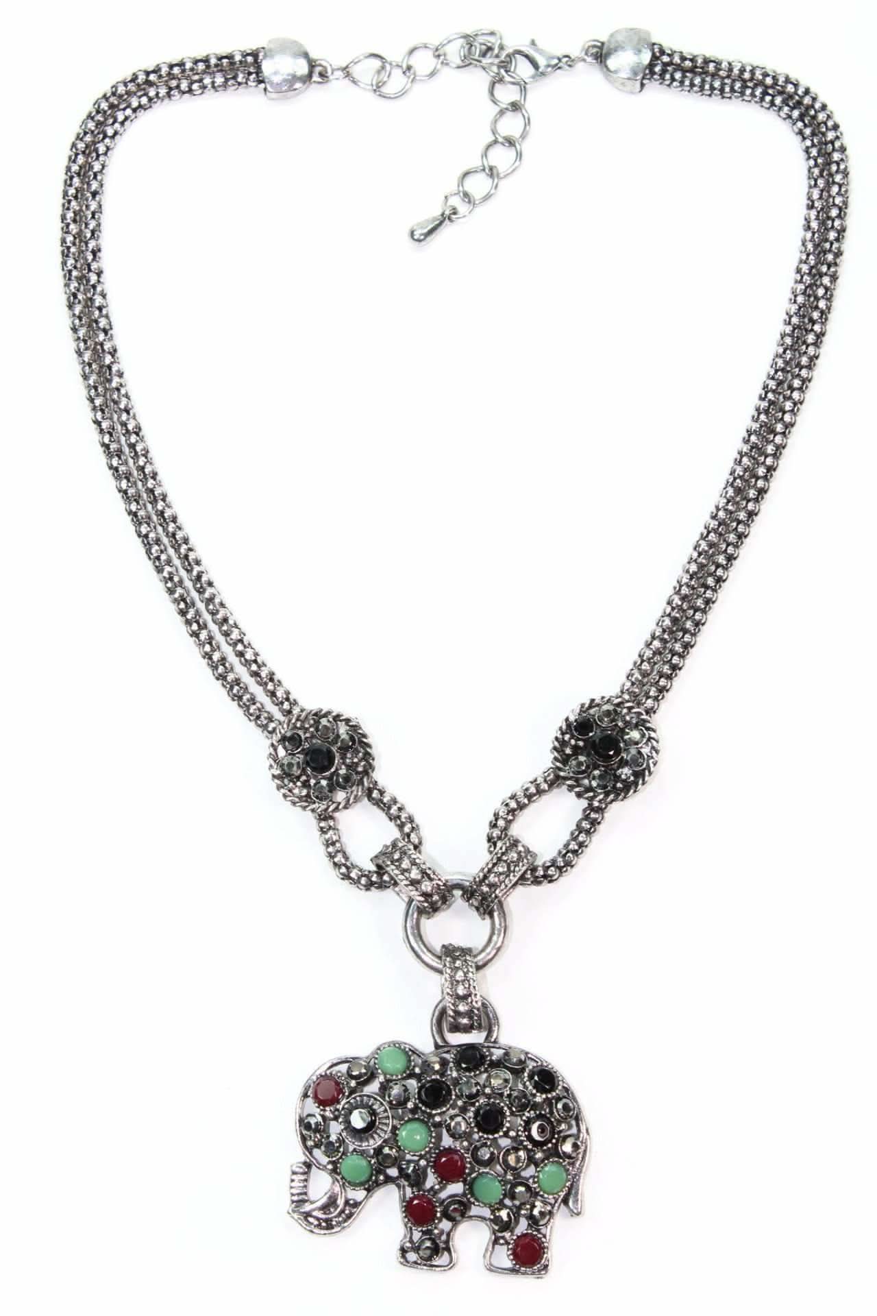Dazzling Elephant Necklace - Wear and Wander
