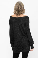 Dolman Sleeve Loose Pullover Sweater Knit Oversized Tunics Top - Wear and Wander