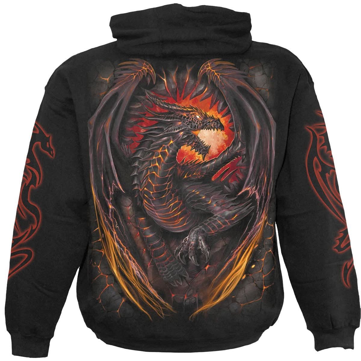 DRAGON FURNACE - Hoody Black - Wear and Wander