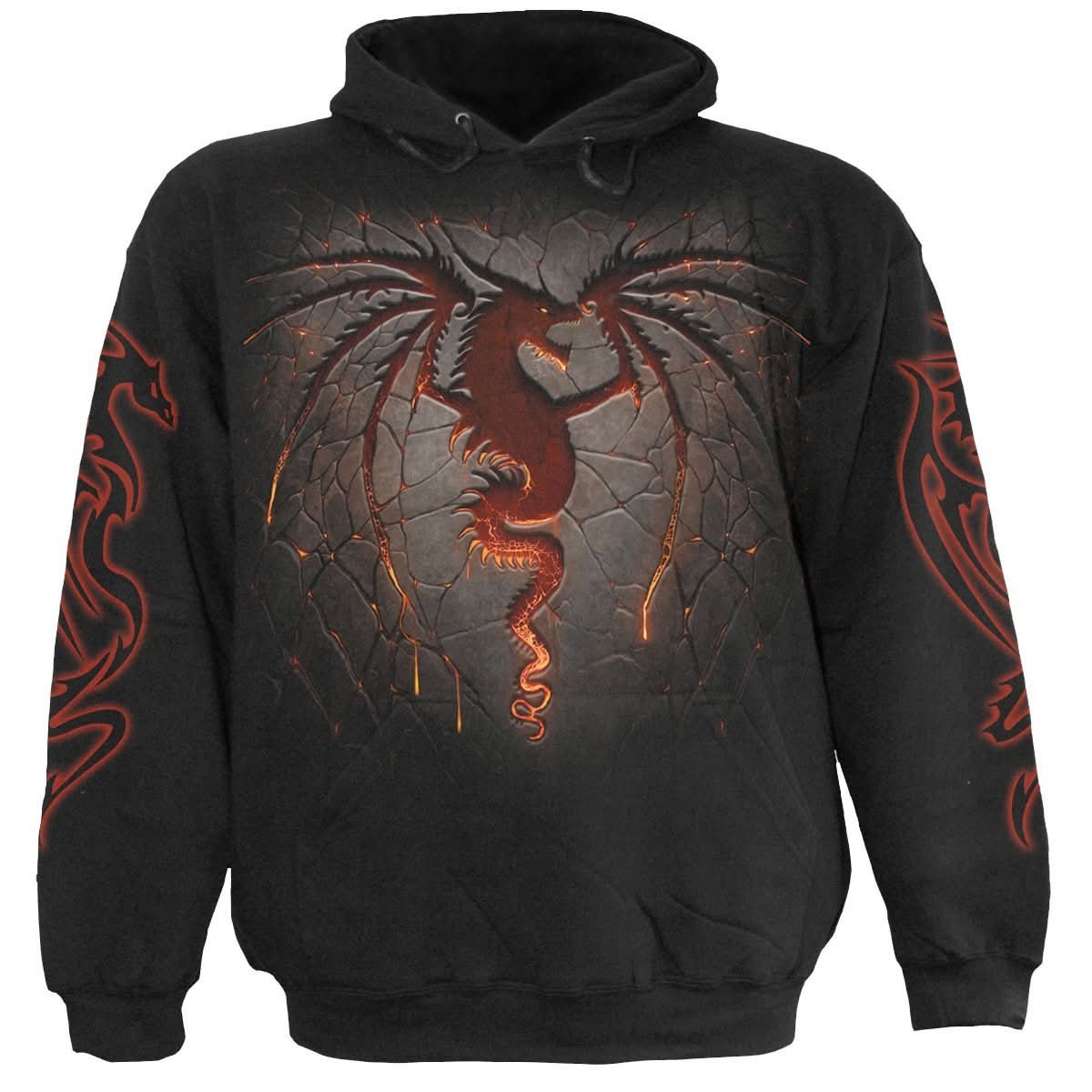 DRAGON FURNACE - Hoody Black - Wear and Wander
