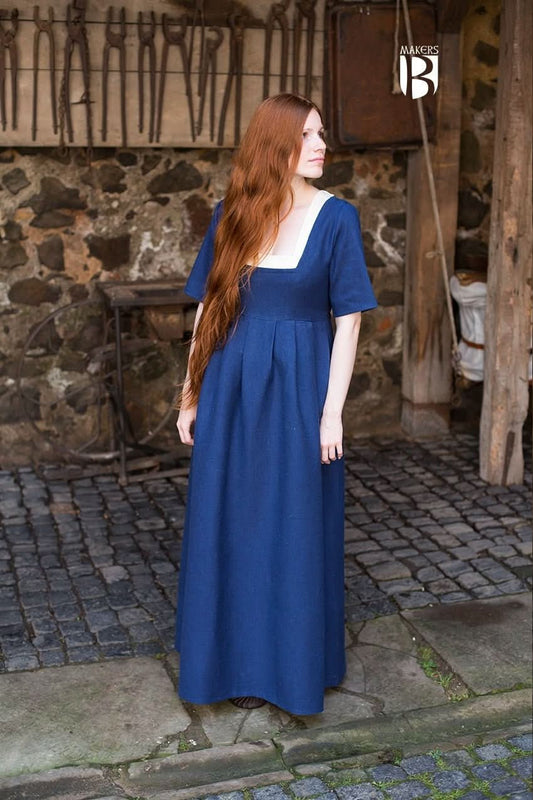 Dress Frideswinde Blue - Wear and Wander