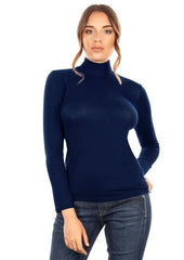 EGI Exclusive Collections Women's Modal Cashmere Blend Mock Neck Long - Wear and Wander