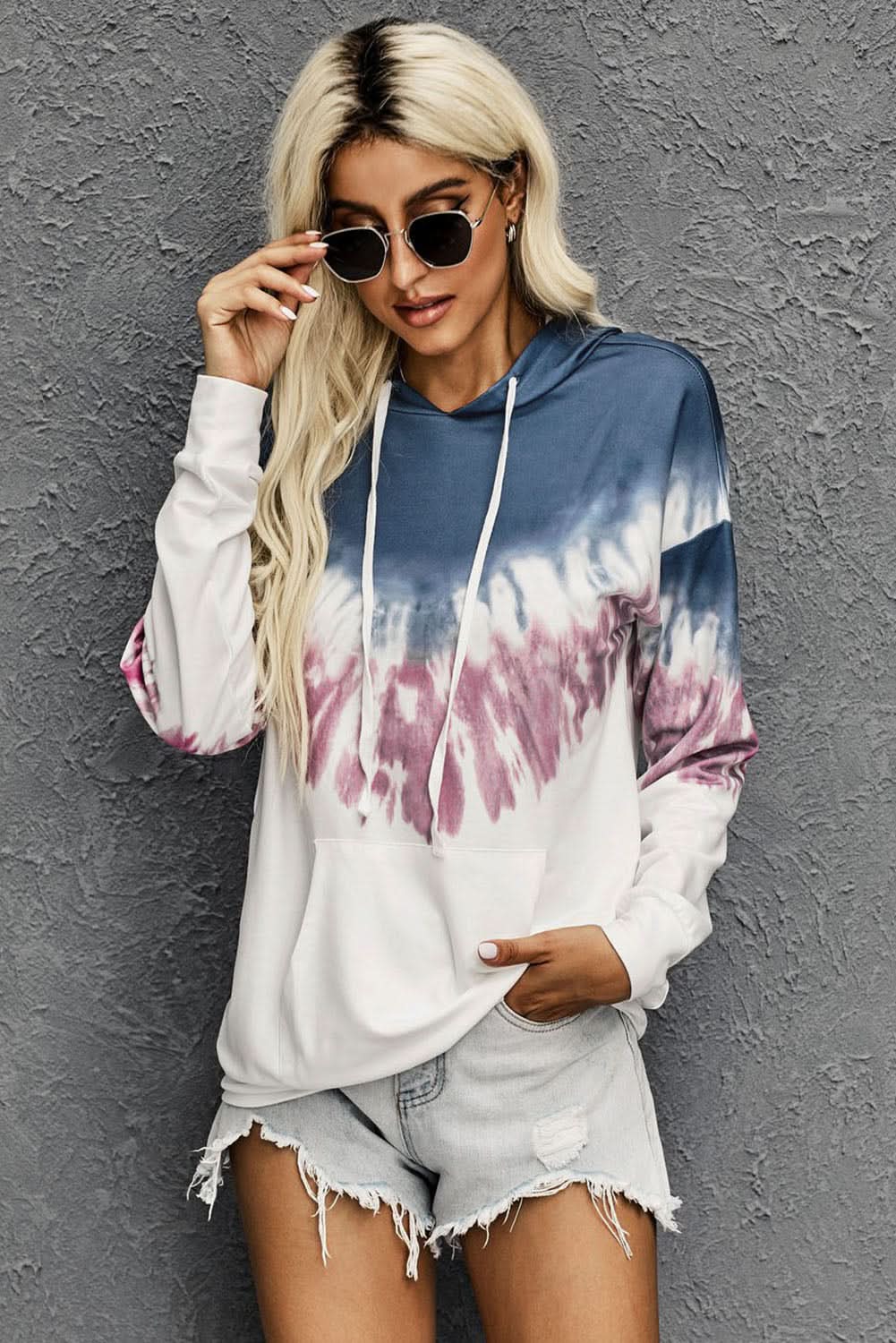 Fashion Demi Tie - dye Hoodie - Wear and Wander