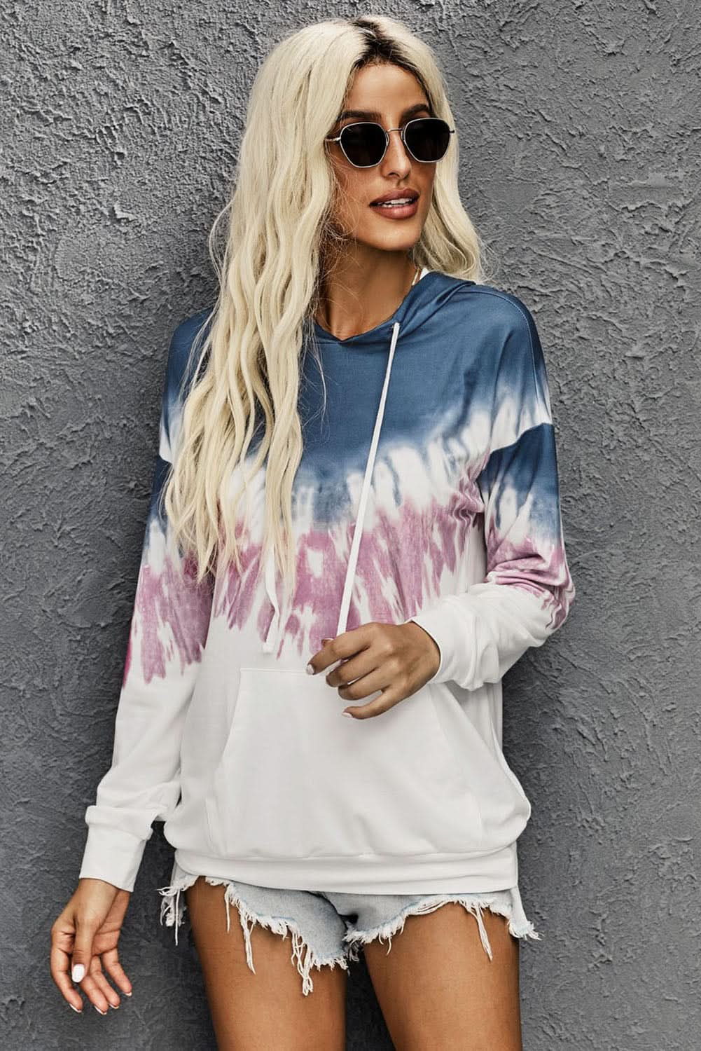 Fashion Demi Tie - dye Hoodie - Wear and Wander