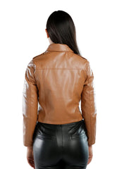 Faux Leather Biker Jacket - Wear and Wander