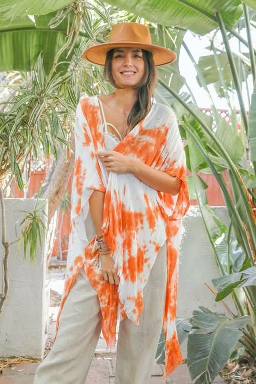 Festive Tie - Dye Kimono - Wear and Wander