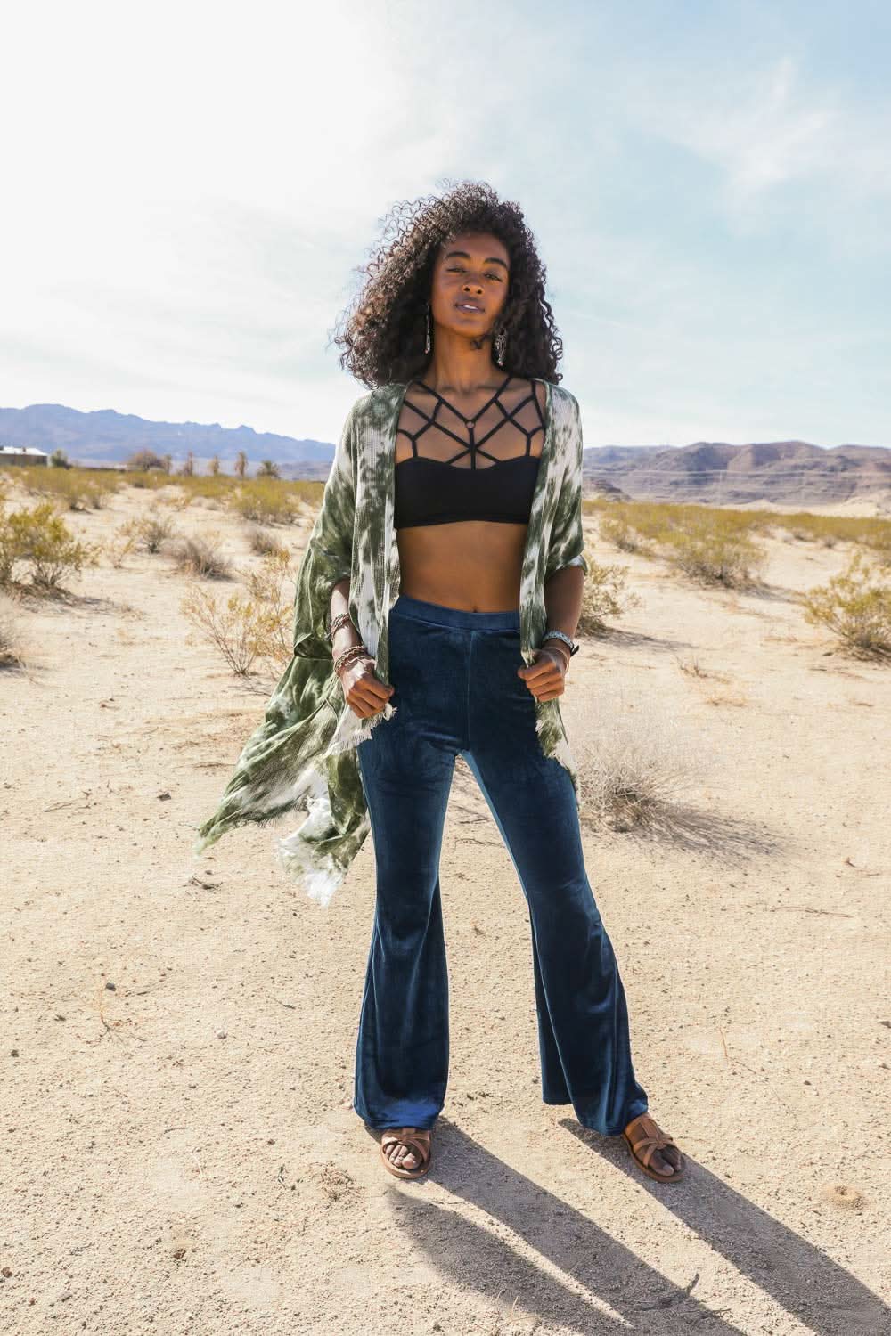 Festive Tie - Dye Kimono - Wear and Wander