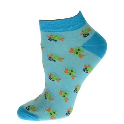 Floral Pattern Ankle Low Cut Cotton Socks - Wear and Wander
