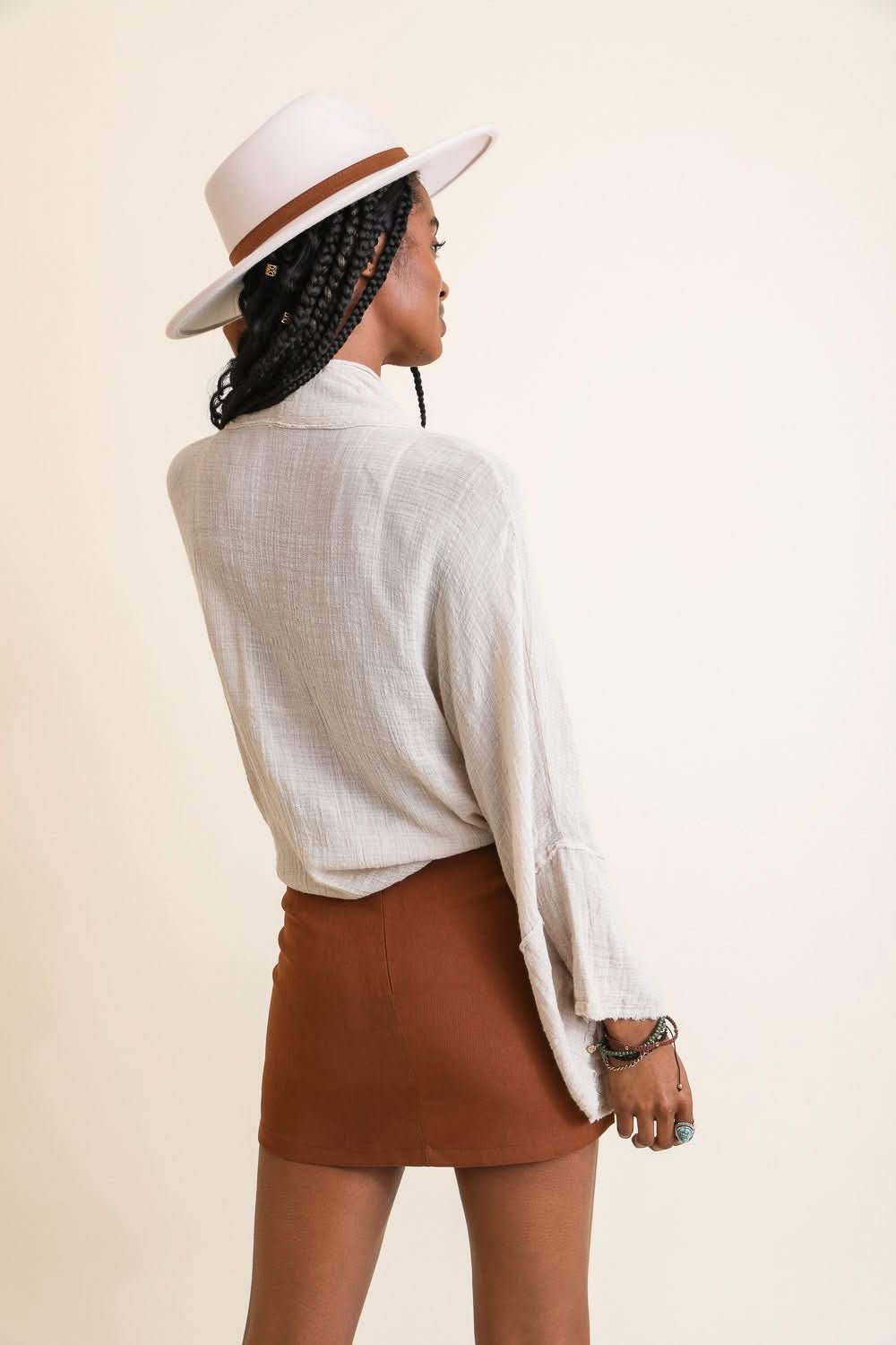 Flounce Tie - Front Kimono Wrap - Wear and Wander