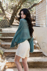 Flounce Tie - Front Kimono Wrap - Wear and Wander