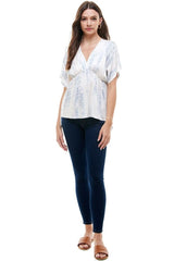 Flowy V - Neck Top with Relaxed Fit - Wear and Wander