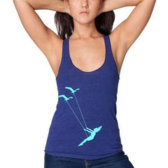 Flying bird swing racerback tank top - Wear and Wander