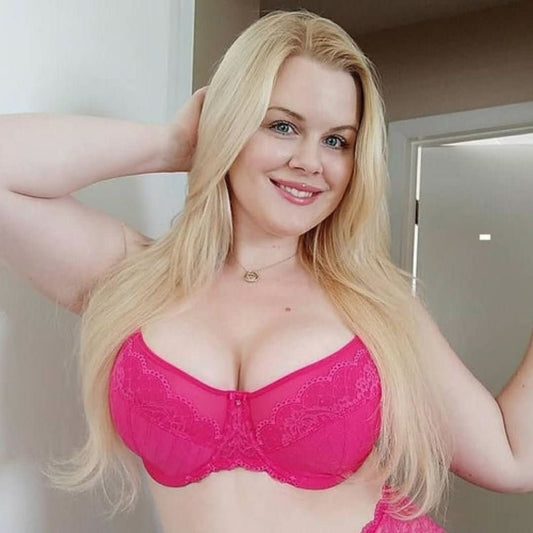 Full Figure Unlined Bra Lauma Vivian Pink - Wear and Wander