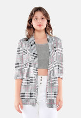 Glaze Print Semi Casual Blazer - Wear and Wander