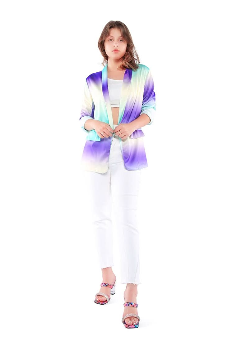 Glaze Print Semi Casual Blazer - Wear and Wander