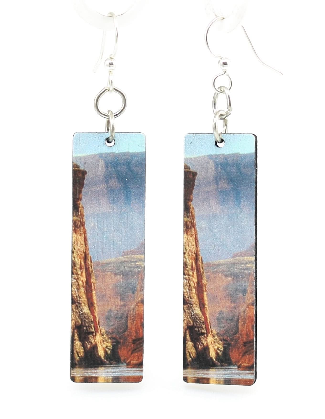 Grand Canyon Wood Earrings S057 - Wear and Wander