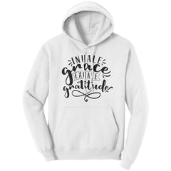 Graphic Hoodie Sweatshirt, Inhale Grace Exhale Gratitude Hooded Shirt - Wear and Wander