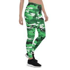 Green Camo Leggings for Women - Wear and Wander