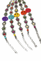 Hamsa Hands & Peace Bracelet - Wear and Wander