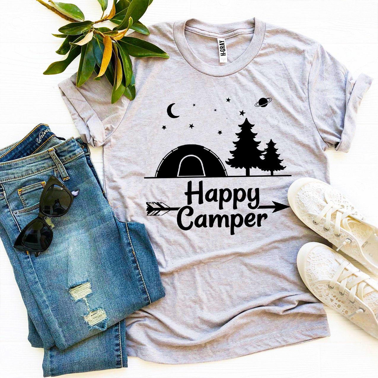 Happy Camper T-shirt - Wear and Wander