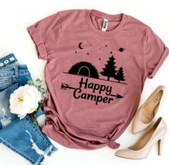 Happy Camper T-shirt - Wear and Wander