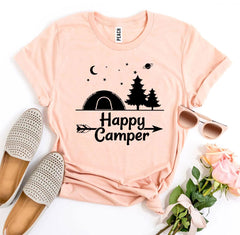Happy Camper T-shirt - Wear and Wander