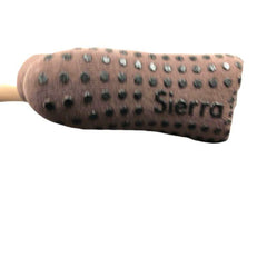 Heel Tab Mesh Top Cotton Anklet Socks with Non - Skid Women's Gripper - Wear and Wander