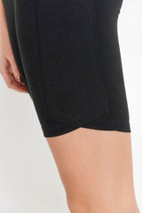 Highwaist Bermuda Leggings with Vertical Zipper - Wear and Wander