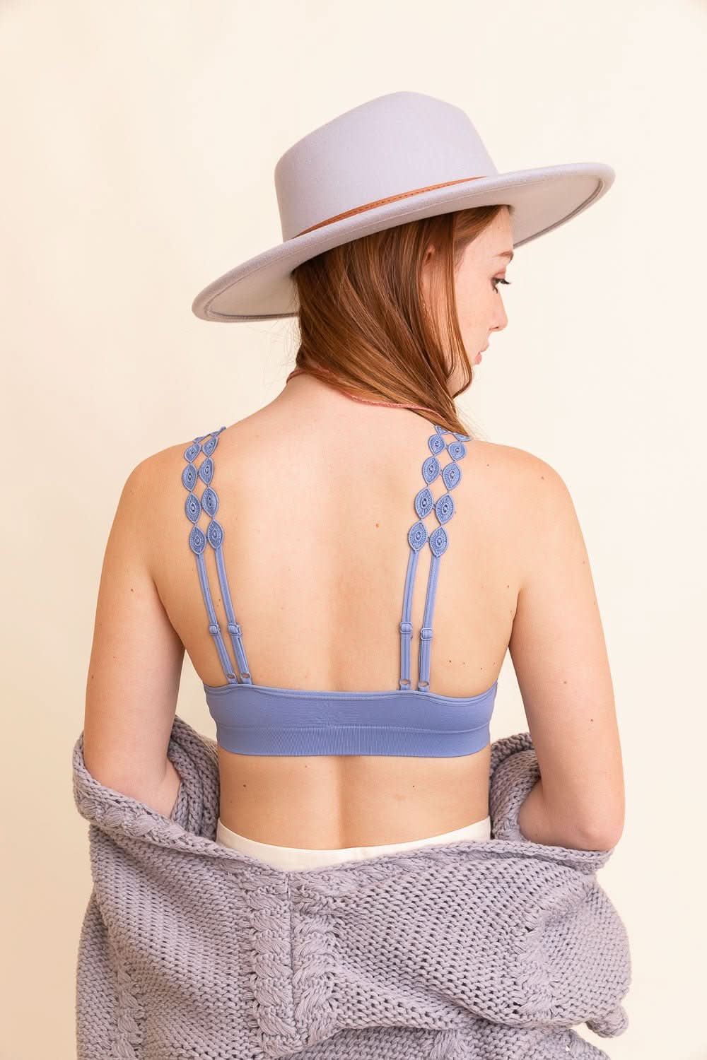 Hippie Eye Lace Applique Bralette - Wear and Wander