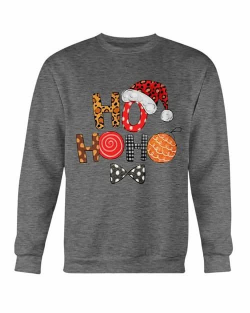 HO HO HO Santa Cap Christmas Sweatshirt - Wear and Wander