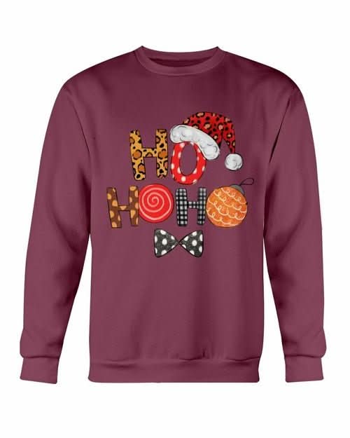 HO HO HO Santa Cap Christmas Sweatshirt - Wear and Wander
