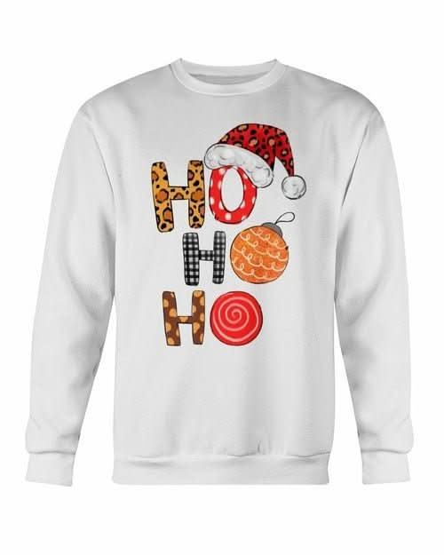 HO HO HO Santa Christmas Cap Sweatshirt - Wear and Wander