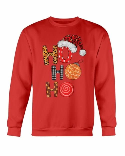 HO HO HO Santa Christmas Cap Sweatshirt - Wear and Wander