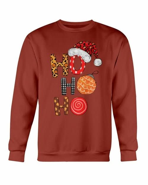 HO HO HO Santa Christmas Cap Sweatshirt - Wear and Wander