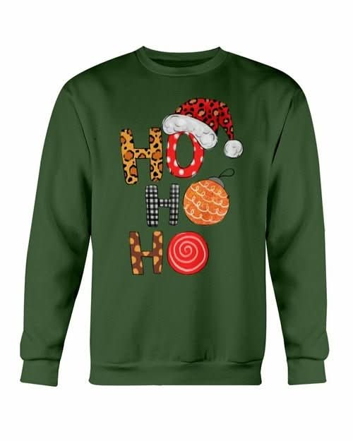 HO HO HO Santa Christmas Cap Sweatshirt - Wear and Wander