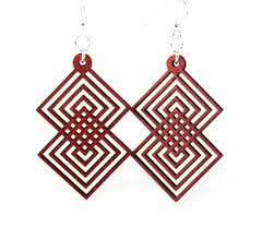 Interlocking Diamond Earrings 1299 - Wear and Wander