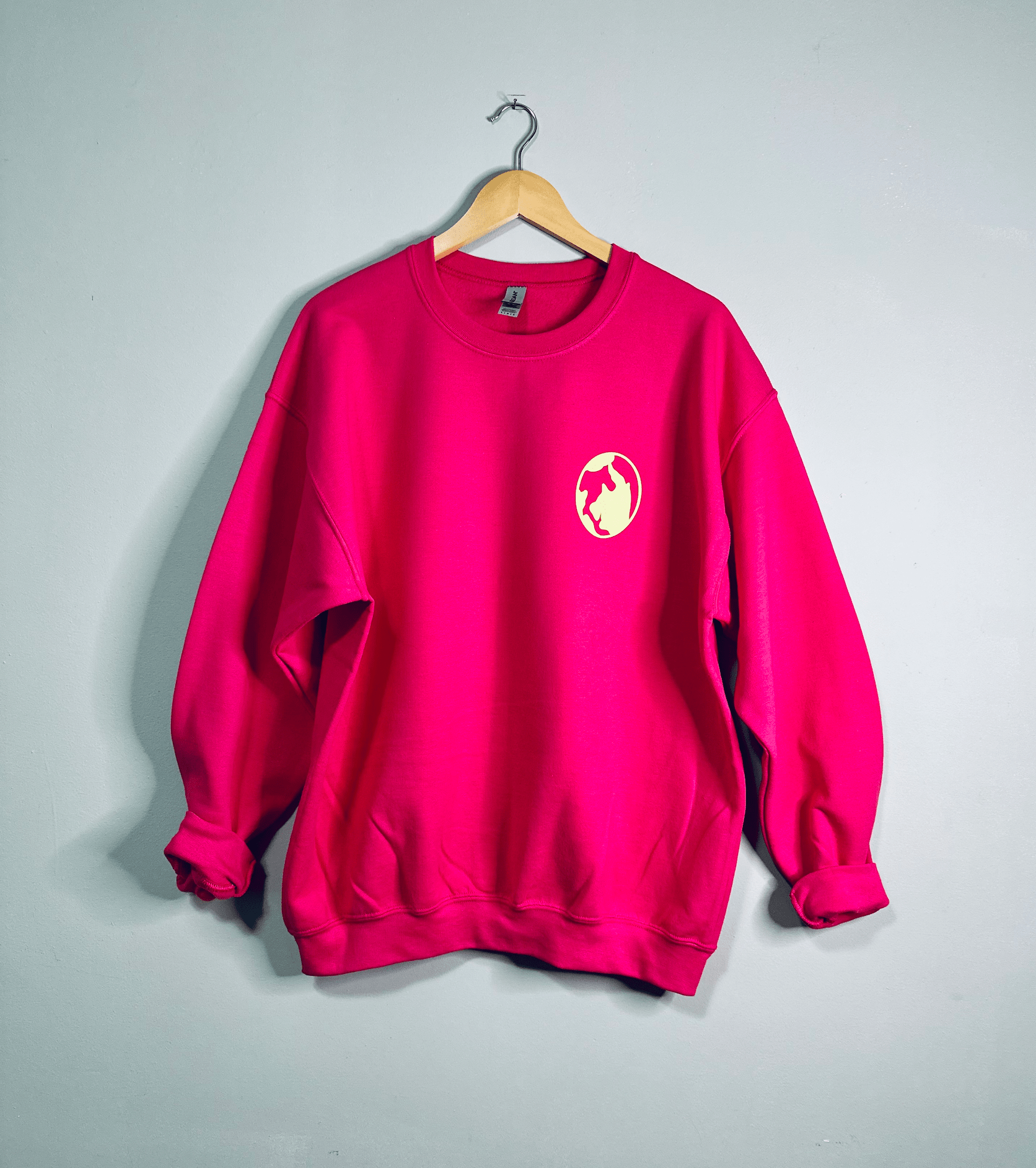 Just Me & My Anxiety Against The World Crew Neck - Yellow Print - Wear and Wander