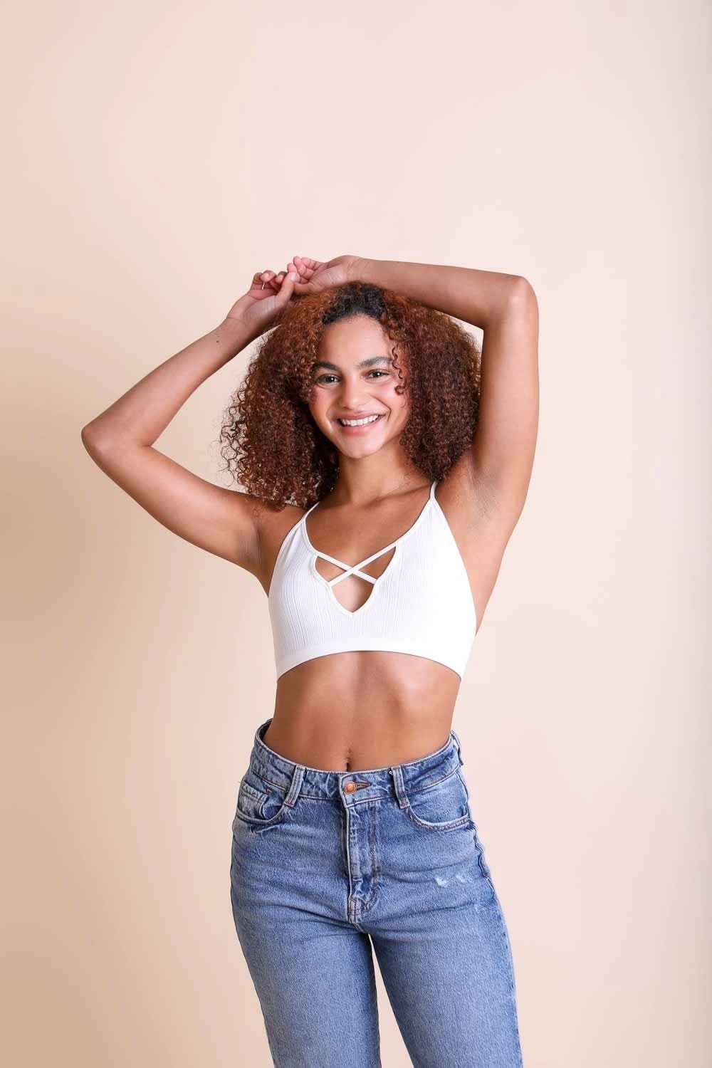 Kali Cross Plunge Bralette - Wear and Wander