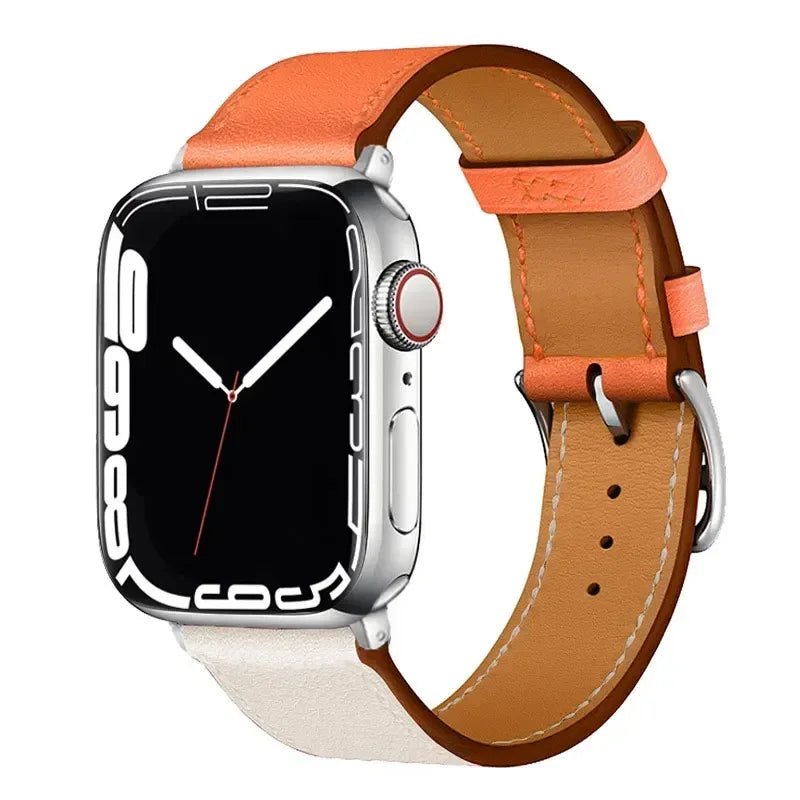 Leather strap For Apple watch band 44mm 45mm 41mm 40mm watchbands Loop bracelet for iWatch ultra 2 49mm series 10 9 8 7 6 5 4 SE - Wear and Wander
