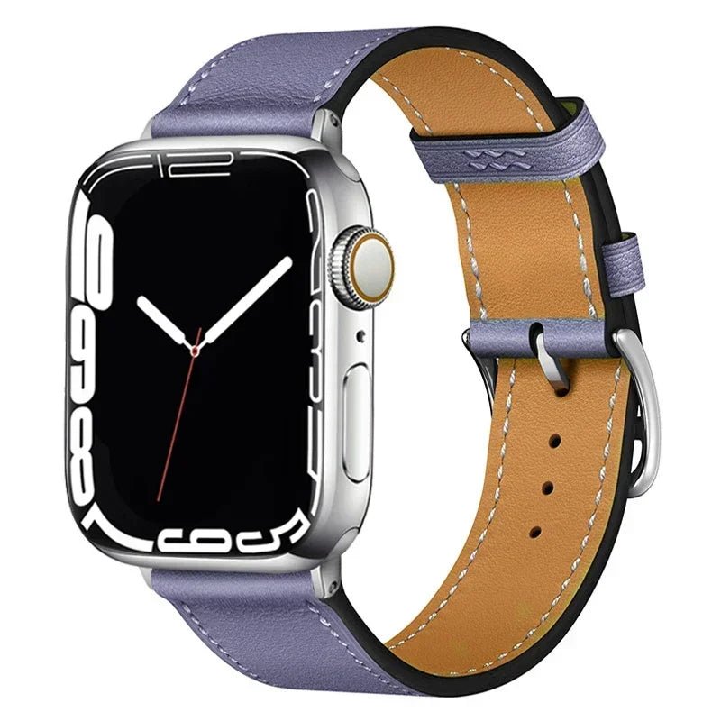 Leather strap For Apple watch band 44mm 45mm 41mm 40mm watchbands Loop bracelet for iWatch ultra 2 49mm series 10 9 8 7 6 5 4 SE - Wear and Wander