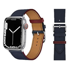 Leather strap For Apple watch band 44mm 45mm 41mm 40mm watchbands Loop bracelet for iWatch ultra 2 49mm series 10 9 8 7 6 5 4 SE - Wear and Wander