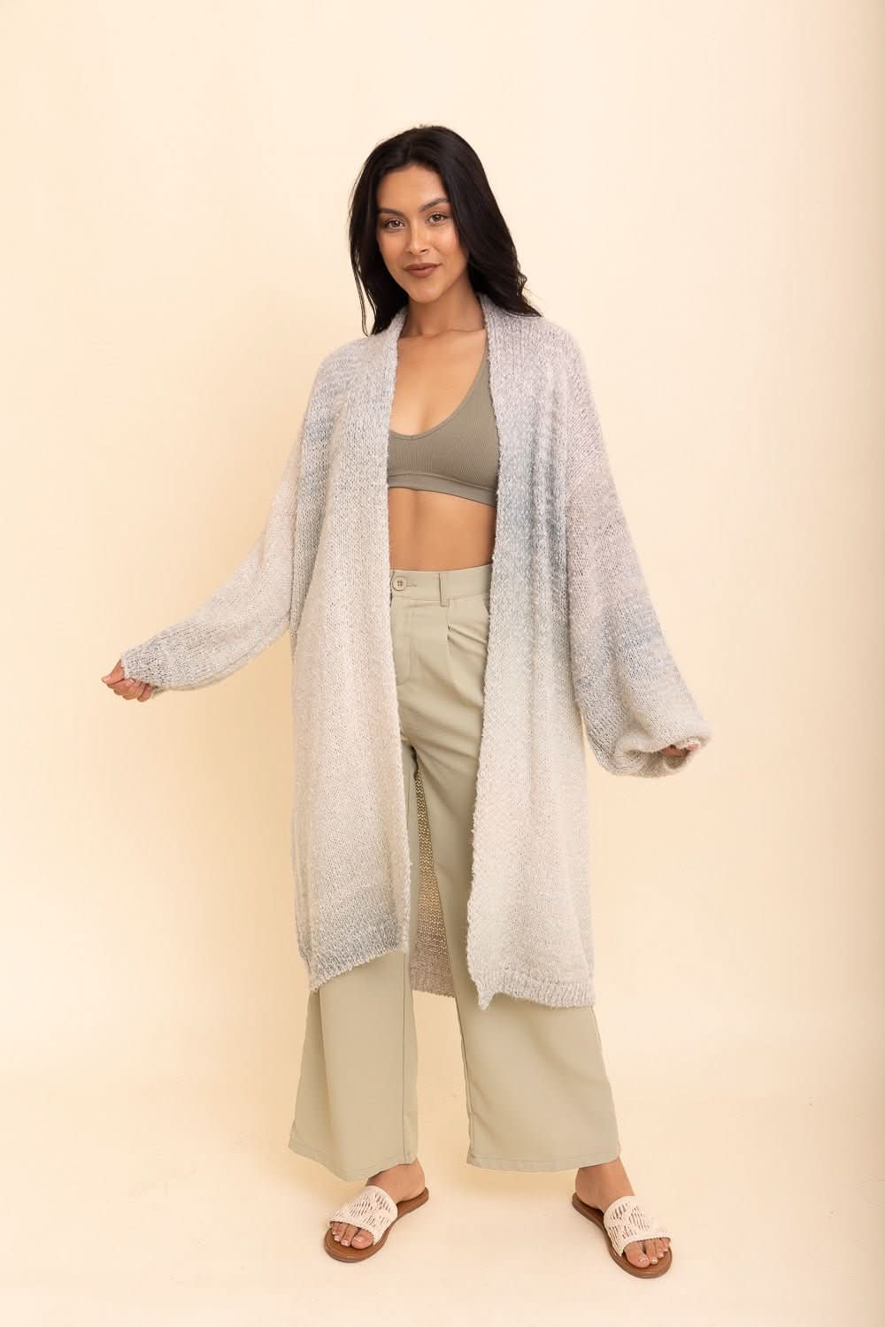Lounge Around Longline Ombre Cardigan - Wear and Wander