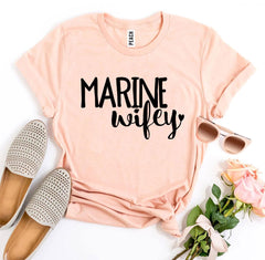 Marine Wifey T-shirt - Wear and Wander