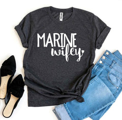 Marine Wifey T-shirt - Wear and Wander