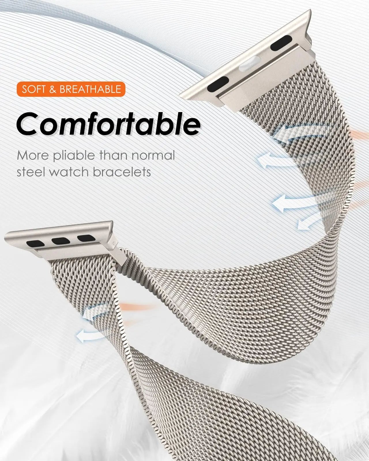 Milanese Strap For apple Watch Band 44mm 40mm 45mm 49mm 41mm 38mm 42 44 mm Bracelet iwatch Series 9 3 6 5 SE 7 8 10 Ultra 2 Band - Wear and Wander