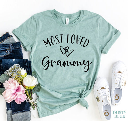Most Loved Grammy T-shirt - Wear and Wander
